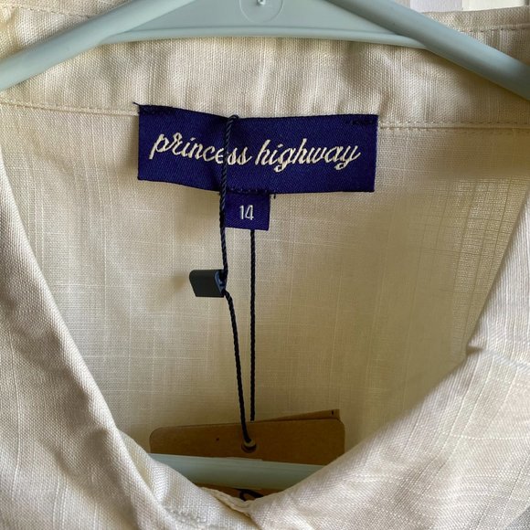 NWT Modcloth Safari Sun Chasers blouse w/ embroiderd tigers, women's size large - Picture 6 of 16